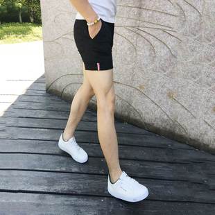 夏天潮男西装短裤韩版社会精神小伙三分裤3分潮流修身二分超短裤