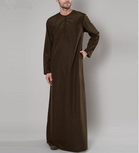 2022 New Arab zipper shirt Malaysia Men's Loose long rob