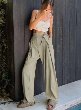 2021 new loose straight leg casual fashion wide-leg pants
