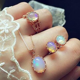 Jewelry Fashion accessories New Necklace Earrings Ring Set新
