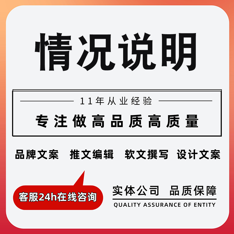 代写文章企业自纠自查情况说明报告整改措施建设方案告知书函材料-封面