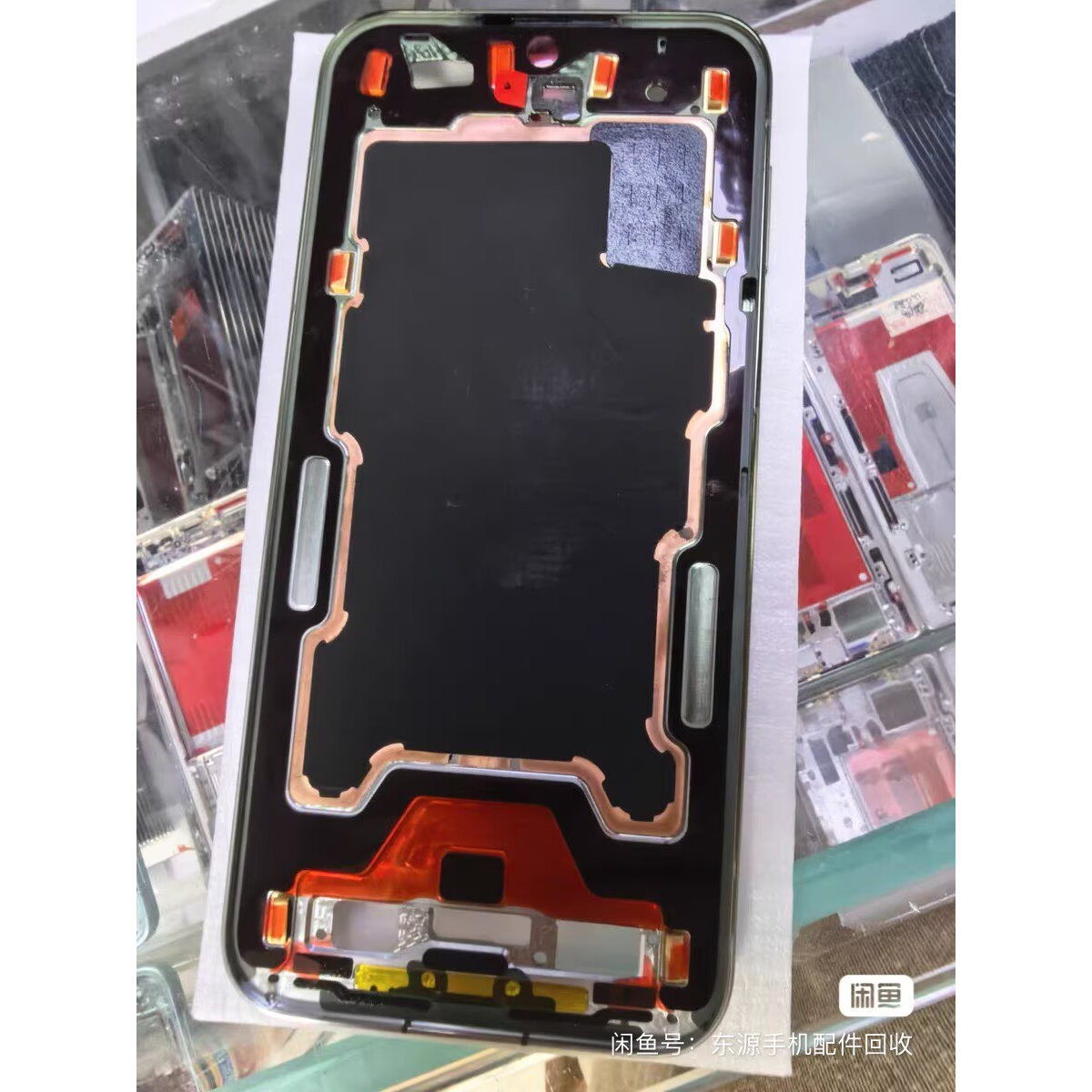 适用华为p90promax +中框前框拆机ultra屏框支架边框pura 90中壳