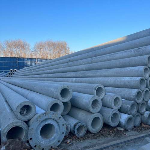 水泥制品8米Φ150预应力水泥电线杆急售800根水泥线杆的制作过程