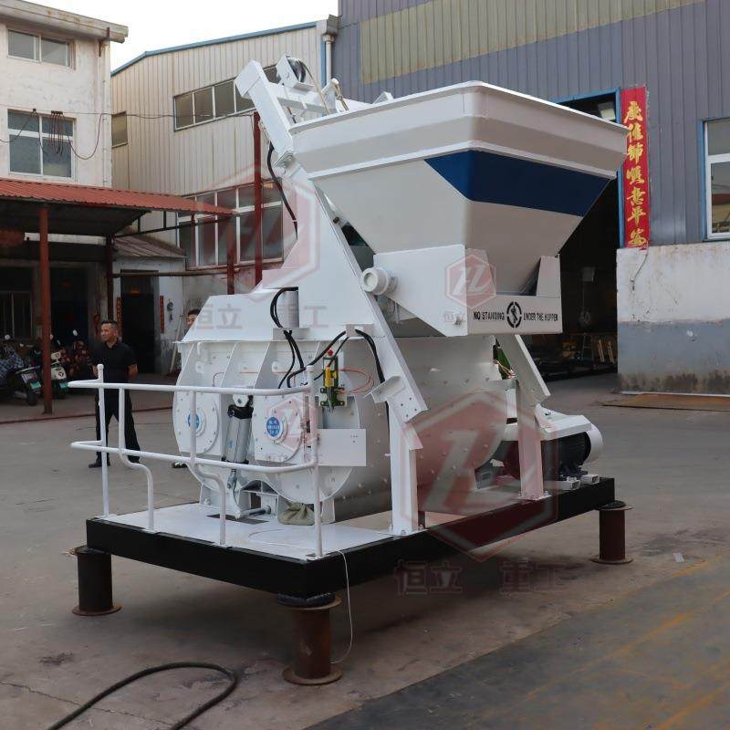 强制式混凝土搅拌机全自动强制式搅拌机工地JS500型强制式搅拌机