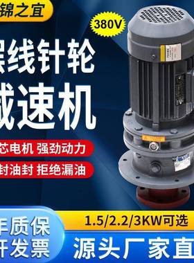 380VBLD1/BLD2摆线针轮减速机立式污水池液体加药搅拌机工业用