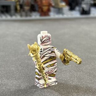 和平精英沙丘之主木乃伊权杖红装玩具积木人仔手办木乃伊积木人