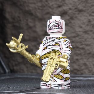 和平精英沙丘之主手办地铁逃生积木人仔小人红装木乃伊积木人