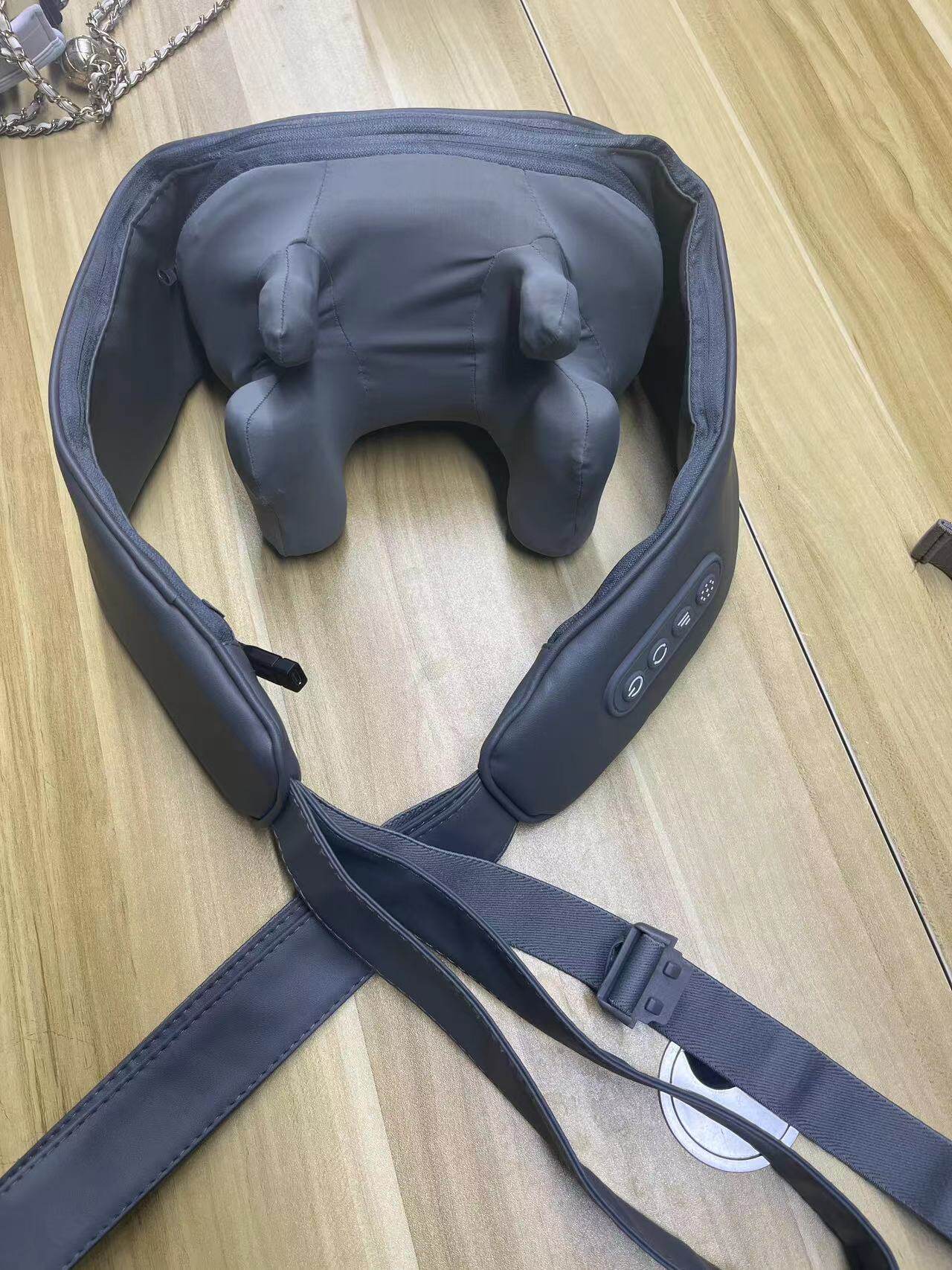 充电式揉捏肩颈3D热敷人手按摩器颈部电动夹揉斜方肌按摩仪