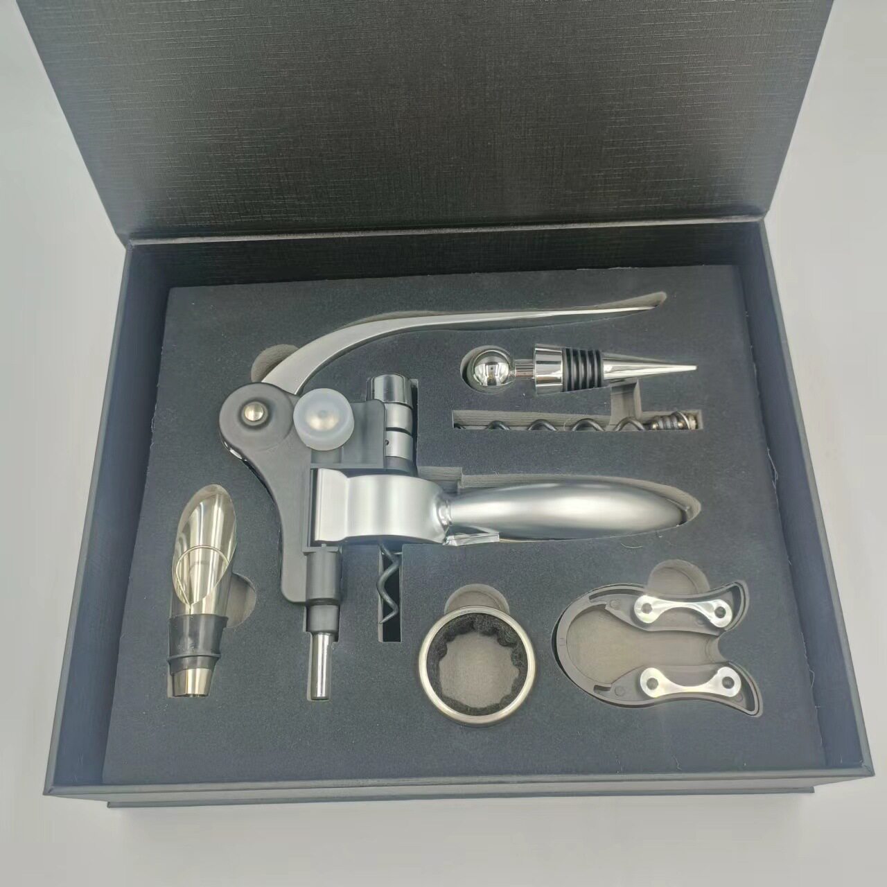 创意硬礼盒红酒开瓶器套装锌合金红酒开瓶器 葡萄酒兔头开瓶器