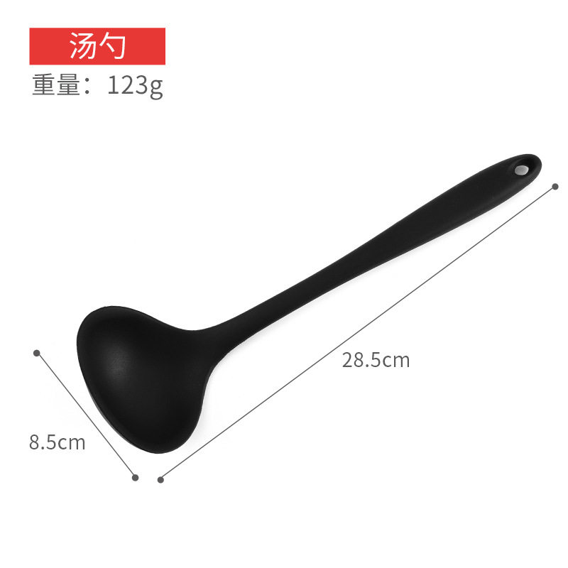 硅胶厨具套装 烹饪勺铲10件套烘培烧烤烹饪铲勺厨房用具