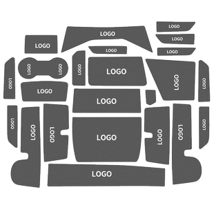 适用丰田卡罗拉锐放水杯门槽垫汽车改装车载中控防滑储物装饰用品