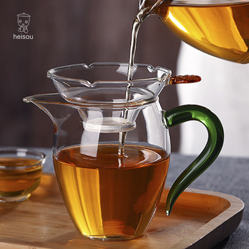 功夫茶具配件公道杯玻璃茶漏茶漏茶道/零配