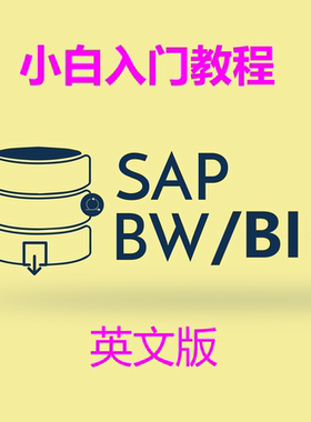 SAP BW/BI小白入门教程英语版 单个PDF 图文并茂 初学者 初级顾问