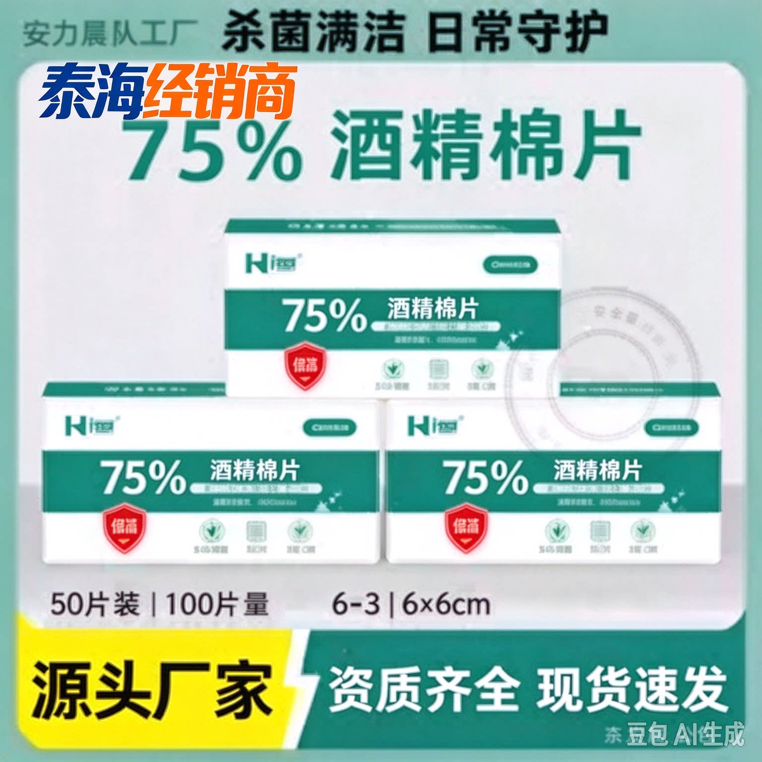 75%酒精棉片一次性独立包装美甲耳饰品耳钉杀菌湿巾清洁网吧用