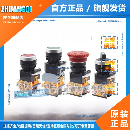 正泰带灯按钮开关LAY39B(LA38)-11BNZSD红绿20X/31 11M/1 11ZS/1