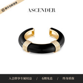 ASCENDER液态珐琅手镯女原创设计轻奢精致通勤高级感手环秋冬新品