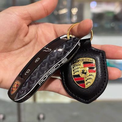 适用于保时捷新卡宴钥匙包Macan壳帕拉梅拉718车扣911Taycan992套