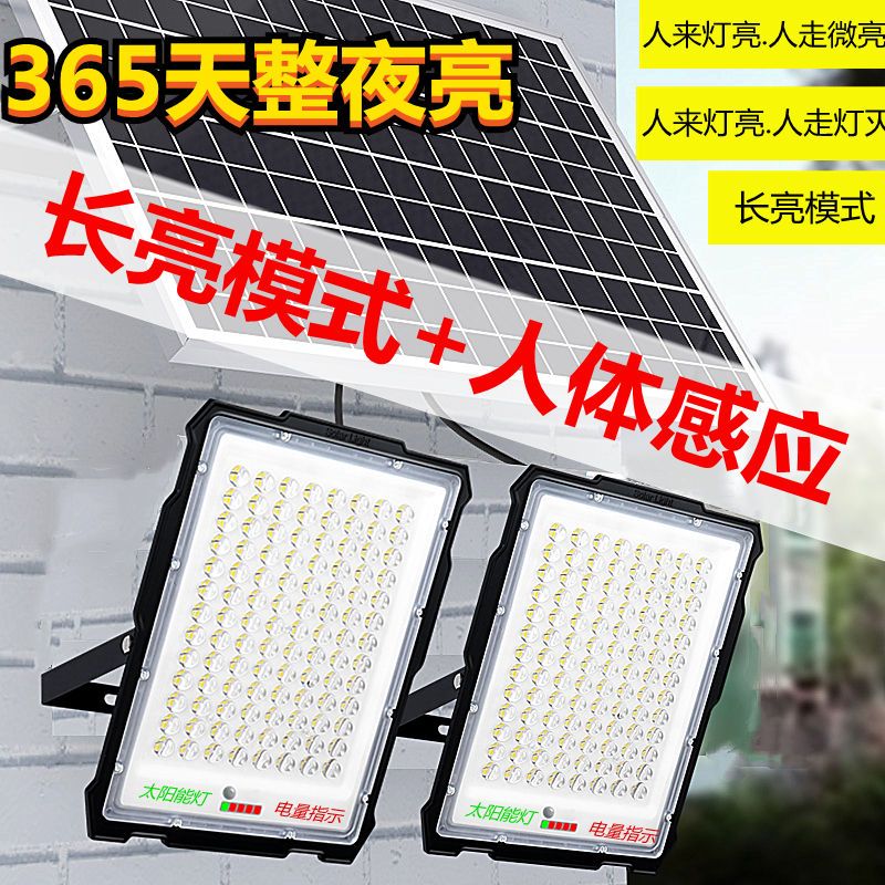 一拖二人体感应太阳能户外太阳能