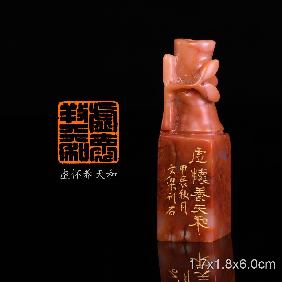 虚怀养天和和寄天选长官李文杰 手工篆刻书法书画闲章收藏礼品印