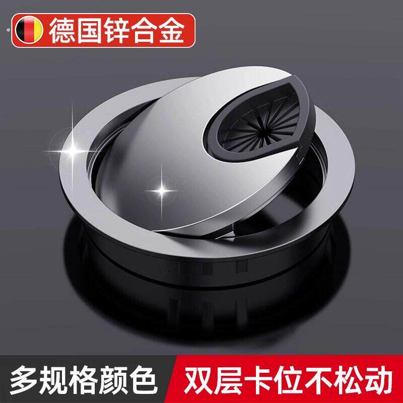 德国电脑桌线孔盖桌面办公桌穿理线盒过线走线电视柜书桌钻孔装饰
