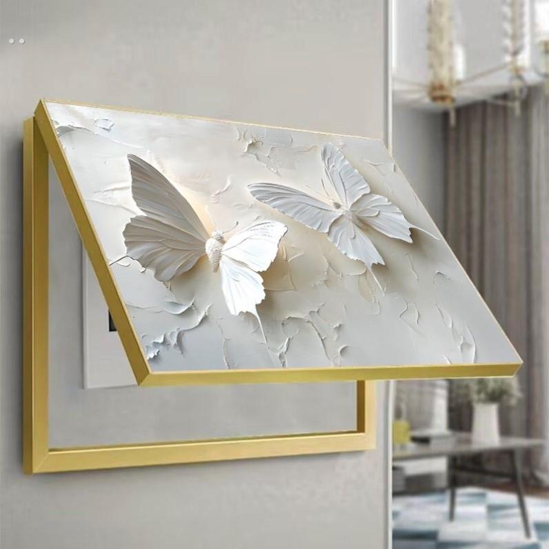 电表箱盒遮挡神器路由器遮丑装饰盒电闸保护罩墙上遮丑挂布配电箱