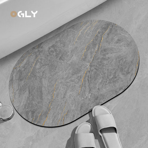 GGLY北欧风浴室吸水防滑地垫