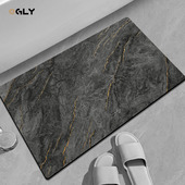 OGLY高端加厚浴室地垫硅藻泥吸水垫子卫生间脚垫软垫浴室地垫防滑