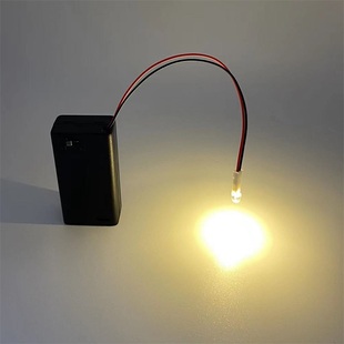 多色5mm带线草帽LED灯3V发光二极管沙盘照明手办模型车改灯卧室灯