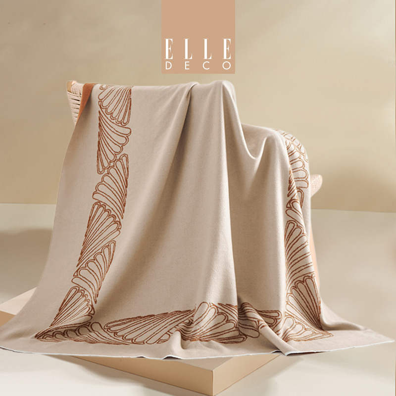 ELLEDECO羊毛毯柔软保暖一毯多用