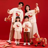 特别 加绒保暖过年衣服 年服卫衣中国风喜庆马年本命年上衣秋冬款