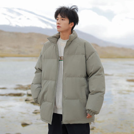 羽绒棉服男款2024冬季新款潮牌加厚修身短款外套美式宽松棉衣袄子