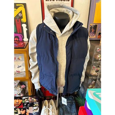 藏蓝色羽绒棉服马甲男款冬季加厚无袖外穿背心外套青少年坎肩马夹