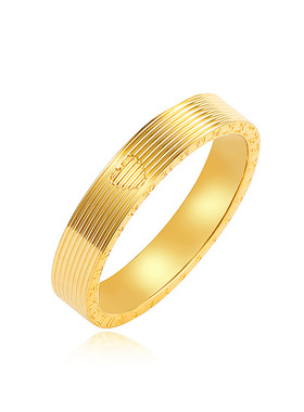 2021年新款小红书ins冷淡风心形520时钟戒指钛钢金色情侣戒指女