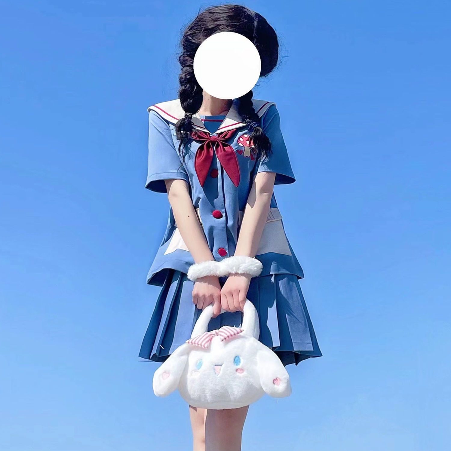 【木子酱JK】原创 菇哩菇哩 可爱幼稚园JK制服秋冬长袖学生水手服