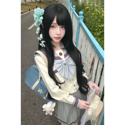 狐兔JK原创【抹茶白巧】正版水手服女套装秋jk制服上衣全套学院风