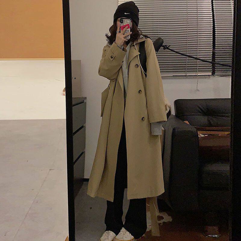 风衣外套女装2026春秋百搭新款流行时尚休闲中长款韩版大衣小个子