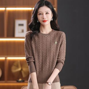 羊毛衫女短款高腰红色毛衣秋冬新款时尚配裙子内搭针织打底衫