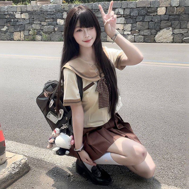 不眠岛JK【搞怪熊】原创日系幼稚园水手服萌系可爱软妹JK制服套装