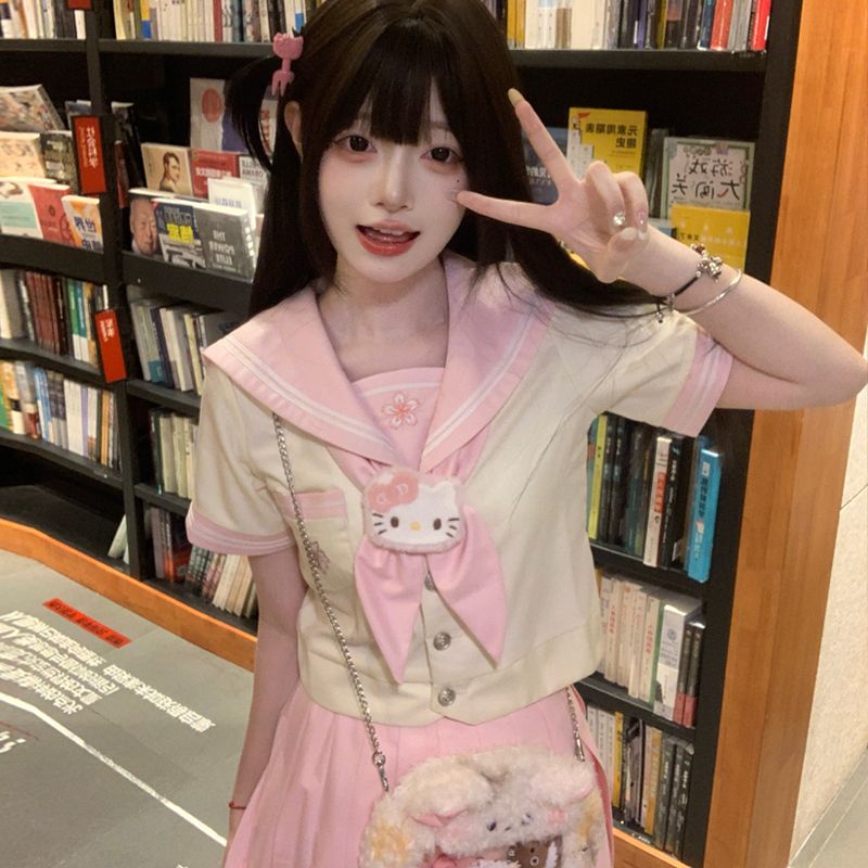 【桃纪】原创jk制服水手服正版日系学院风秋冬基础款女学生中间服