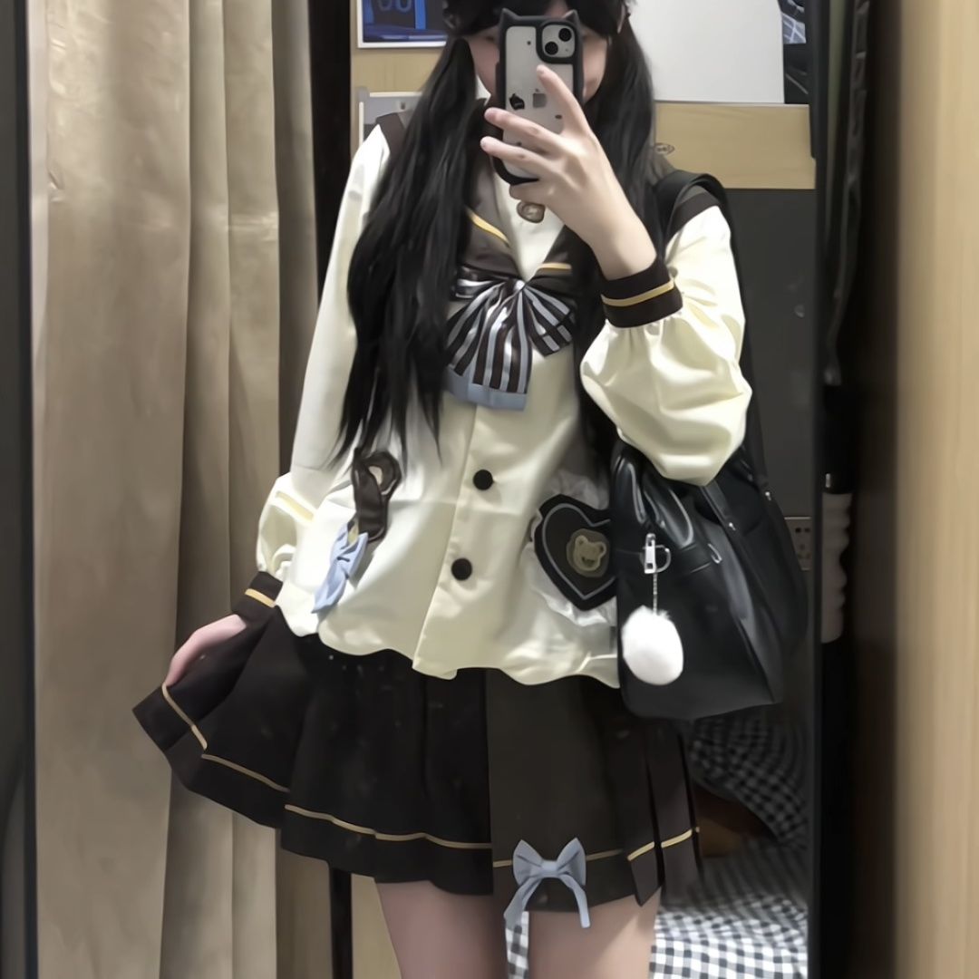 【黑巧可可】南御社原创正统日系可可jk制服套装幼稚园可爱水手服