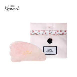 KRRAMEL美容加厚粉晶玉石面部刮痧板情侣高档定制生日礼物女生