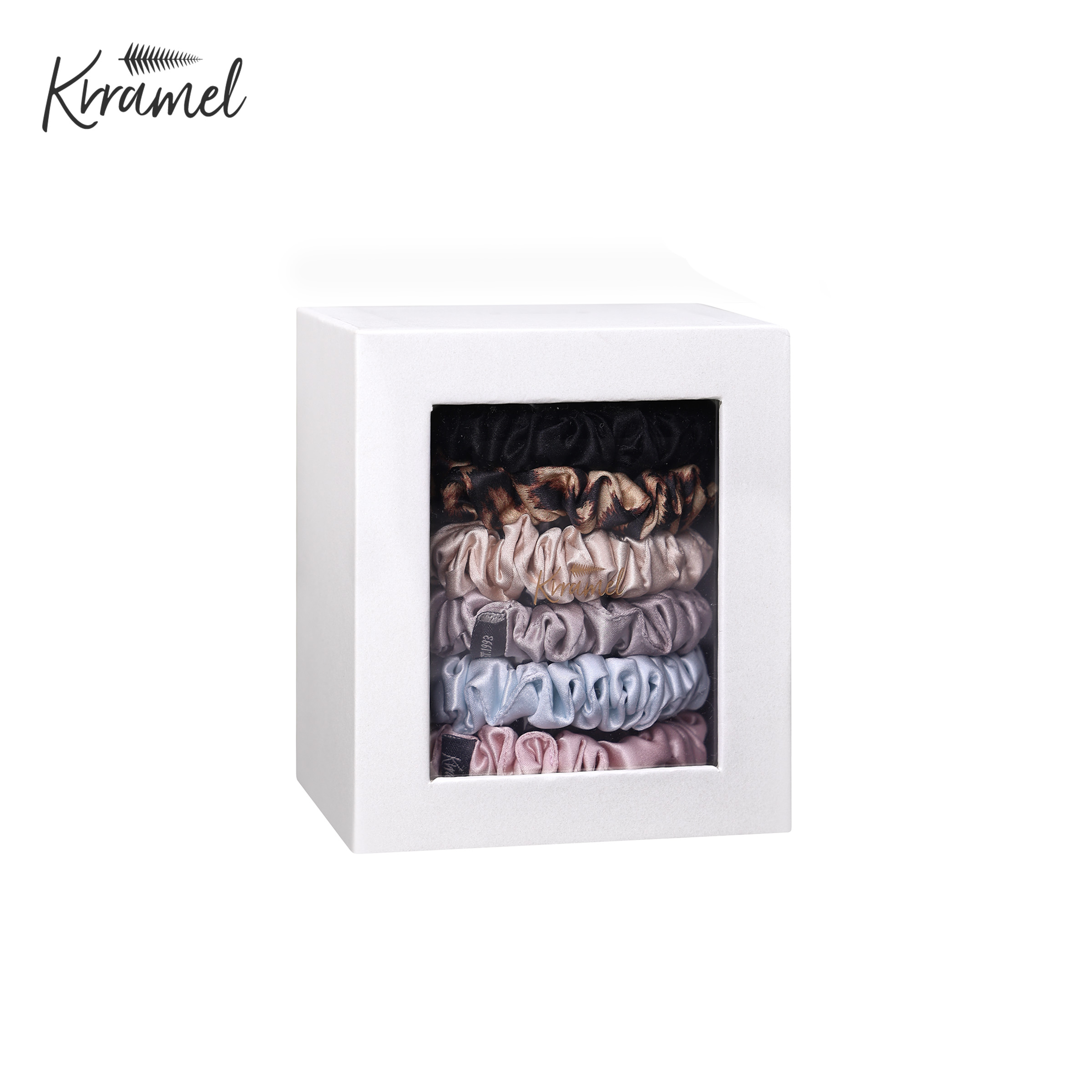 KRRAMEL真丝护发头绳不伤发6只装