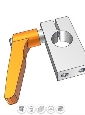 传感器支柱固定夹带固定把手KQKU MQKU KQK MQK10 12 15 16 20 25