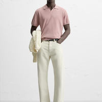 Cabinet 319! Spring 2025 new men's simple textured knitted lapel short-sleeved POLO shirt 3332405 thumbnail 4