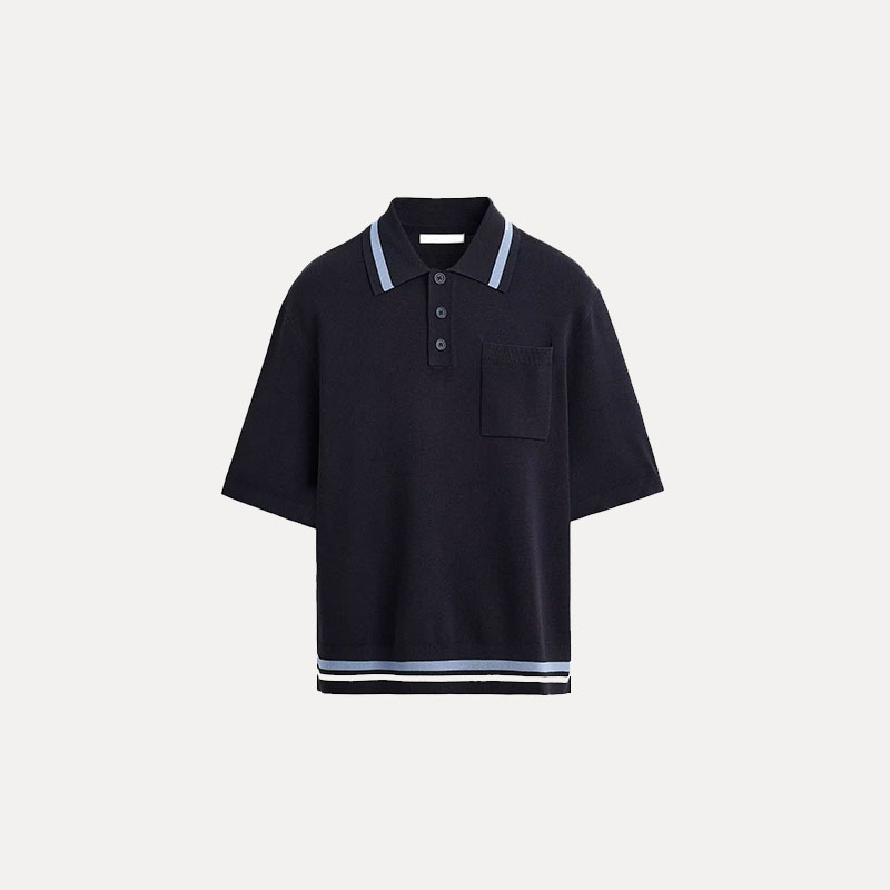 thumbnail for Cabinet 399! SPRING 2025 NEW MEN'S KNITTED SHORT SLEEVE POLO SHIRT 4938407 SHORTS 4938408