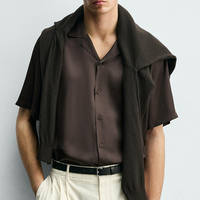 Cabinet 299! Men's 2026 new Summer Style personalized Casual drape Loose shirt 4423209 thumbnail 7
