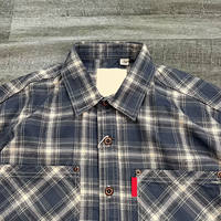 The counter is 399! Men's 2026 new autumn pocket workwear checkered casual lapel retro long-sleeved shirt jacket thumbnail 6