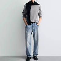 Cabinet 299! Men's 2026 Spring Style Multi-color Fitted Straight round-neck long-sleeved T-shirt 0722431 thumbnail 5