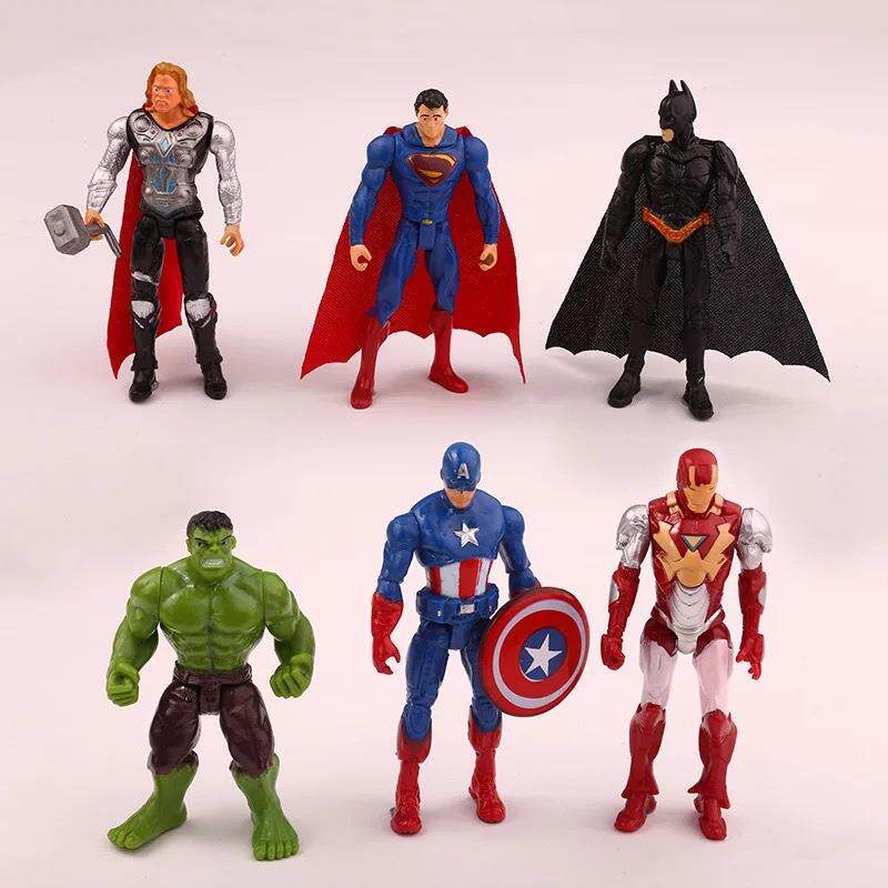 Avengers blind box, Marvel heroes, Superman, Captain America, Iron Man, the Hulk, Batman figurines, decorative toys thumbnail 2