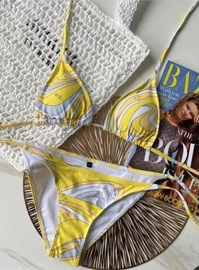 kendall jenner swimwear bikini set thong brazilian beachwear